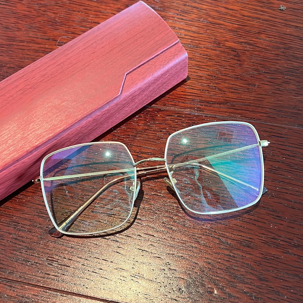 Optical glasses frame gold
